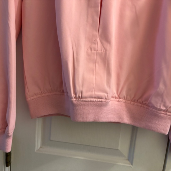 Full Zip Snap Pockets Pink Izod Golf Jacket Coat Vintage Size S - Picture 6 of 6